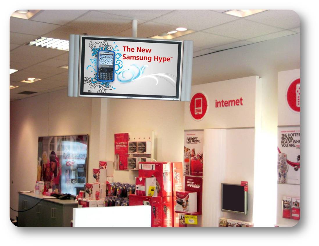 Mvix Digital Signage in Shops and Point of Sale